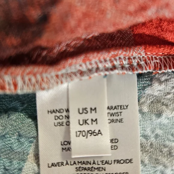 Pilcro Breezy Plaid Button Down Gauzy Rustic Long Sleeve Top M - Picture 7 of 11